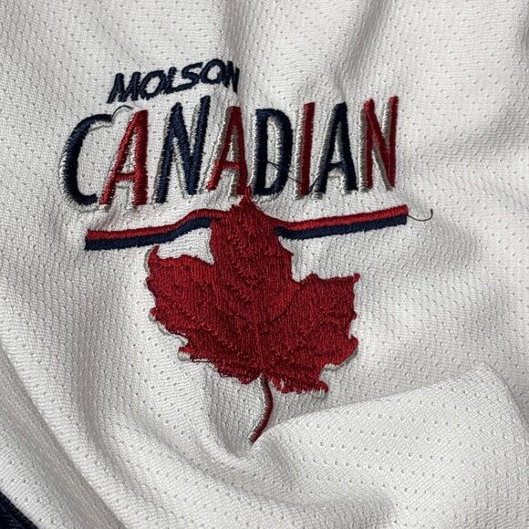Molson Canadian Hockey Jersey Mens XXL White Officially Licensed READ - Picture 13 of 16